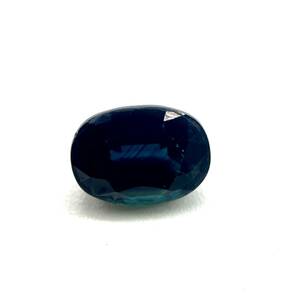 天然サファイア ルース 1.501ct ソーティング付き 約5.6×7.6×3.6mm コランダム 裸石 外し石 大粒 宝石 ジュエリー corundum sapphire