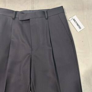 24SS 新品 WACKO MARIA ワコマリア DORMUIL / PLEATED TROUSERS (TYPE-2) ドーメル スラックス L