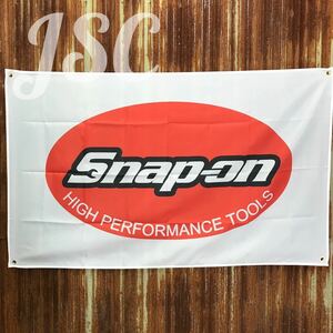 Snap-on スナップオン バナー フラッグ ガレージ 倉庫 工具箱 工具 マックツール ハーレー アメ車 ヴィンテージ 電動工具 トラック BA27