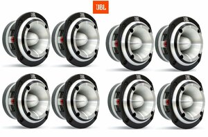 8個セット アルミスーパーツイーター JBL ST450TRIO 300w外向き カースピーカー カーオーディオ 重低音