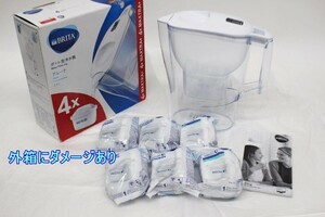 ブリタ Memo付きBRITA ポット型浄水器 アルーナ Aluna 2.4L フィルターカートリッジ MAXTRA 6個付き R2404-235