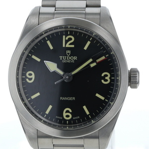 チューダー TUDOR レンジャー 79950 自動巻式 ブラック 3針式 メンズ 腕時計【xx】【中古】4000020801600606