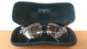 CHANEL シャネル ココマーク ラインストーン サングラス ケース付き 4017-D c.124/89 62□17 120 MADE IN ITALY