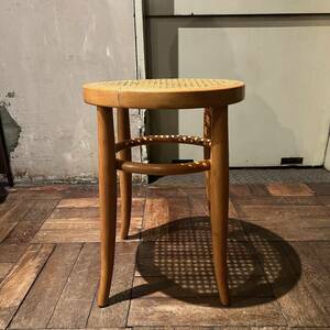 vintage 秋田木工 スツール ラタン 籐 Rattan Stool モダン ミッドセンチュリー 70s 80s 秋田木工 天童木工 カリモク マルニ 飛騨 A