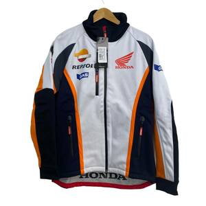 【未使用品】 GAS MOTOGP HRC REPSOL HONDA　ジャケット　白系/黒系　ホワイト系/ブラック系/オレンジ系 　サイズM　7240-80