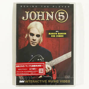 【送料無料！】新品購入一回再生！JOHN 5 教則DVD「BEHIND　THE　PLAYER　ジョン５　ex．MARILYN　MANSON　ROB　ZOMBIE」