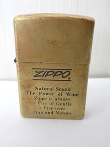 ZIPPO ジッポ Natural Sound The Power of Wind オイルライター BRADFORD.PA　着火未確認　⑩