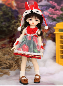 【送料無料】 BJD 1/6サイズ ドール 球体関節 人形 本体+ウィッグ＋服・靴 セット 化粧　メイク済み　超かわいい　美少女