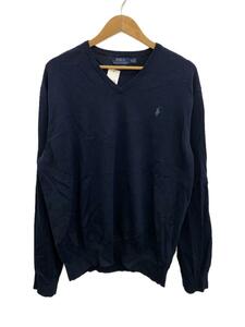 POLO RALPH LAUREN◆セーター(薄手)/XXL/コットン/NVY/0200011603