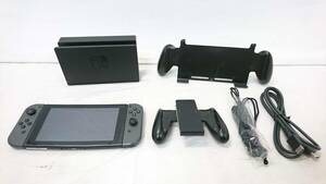 【ジャンク品】Nintendo 任天堂 SWITCH スイッチ 本体 付属品セット/ブラック/HAC-001/ゲーム機/01YZ050801-8