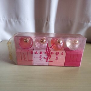 【姉の鏡台発掘series】YVES SAINT LAURENT BABY DOLL STORIESE AU DE TOILETTE 7.5ml×4【難あり】