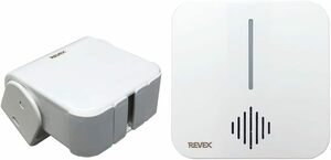 人感センサー + 受信チャイム (120ｍ) リーベックス(Revex) ワイヤレスチャイム 人感チャイムセット LCW600