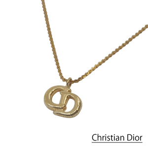 Christian Dior クリスチャンディオール ネックレス CDロゴ ゴールド アクセサリー レディース