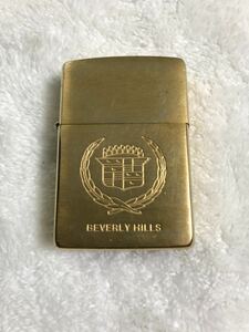 ZIPPO ジッポ ジッポー ジッポーライター 1994年製　ビバリーヒルズ キャデラック Beverly Hills 中古品　金色　ゴールド