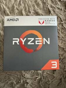 AMD Ryzen3 2200G CPU クーラー有り