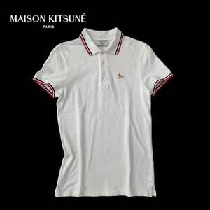 NB443ね@ MAISON KITSUNE ポロシャツ コットン 半袖 レディース XSサイズ　0.6
