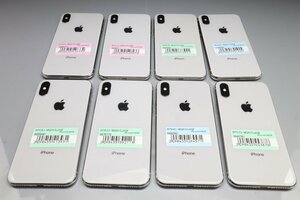 Apple iPhoneX 64GB Silver 計8台セット A1902 MQAY2J/A ■SIMフリー★Joshin(ジャンク)6330【1円開始・送料無料】