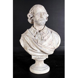 ウィリアム・シェイクスピア 大型 彫刻胸像 彫像/ 英文学 イギリス・ルネサンス演劇 グローブ座 図書館 書斎（輸入品