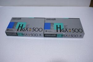 マクセル/maxell製 HGX GOLD 500 2本セット ベータビデオテープ