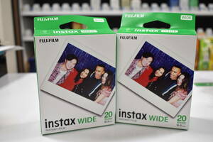 FUJIFILM instax WIDE フィルム　20枚　2個セット