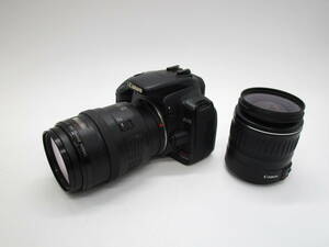 Canon キャノン EOS Kiss Digital X DS126151 一眼レフデジタルカメラ LENS 28-90mm　35-105ｍｍ　現状品(DMHY5