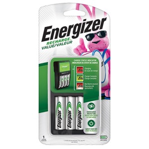 Energizer 充電器セット 単3単4充電池用 単3充電池4本付属 ENRCHV4 エナジャイザー 充電式 家庭用 エコ