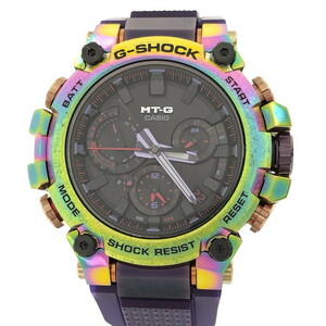 未使用 CASIO G-SHOCK MTG-B3000PRB オーロラ メンズ 腕時計 ブラック文字盤 電波ソーラー [jgg]