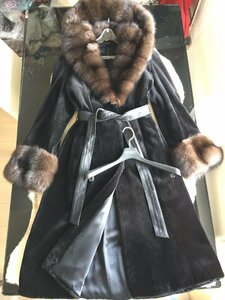 即決　新品同様　KOPENHAGEN FUR コペンハーゲンファー　最高峰　ロシアンセーブル　プラチナミンクミンクコート☆フォクシーハンガー付