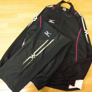 ◎美品！XL 上下セット！MIZUNO ミズノ◆ジャージパーカー&ナイロンパンツ◆メンズ 紺 迷彩◆B3939