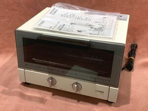 4-153-120【動作品】TIGER タイガー オーブントースター KAM－H130 2019年製 ワイド庫内 ハイパワー1300W(トレイ無し)