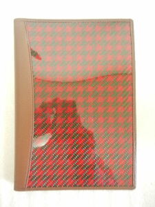 スタイルマジックコレクション　A5サイズ　茶/綾織ブラック・レッドカーボン製　手帳カバー　