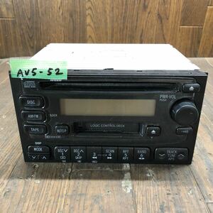 AV5-52 激安 カーステレオ DAIHATSU 86180-97206 CQ-JD0000AK 603779 CD カセット FM/AM プレーヤー 通電未確認 ジャンク