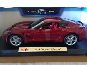 ラスト Maisto マイスト 1/18 2014 Corvette Stingray レッド 