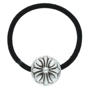 クロムハーツ Chrome Hearts HAIRBAND/クロスボールボタンヘアゴム シルバーコンチョ 中古 OS06