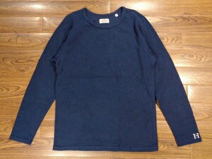 ① HOLLYWOOD RANCH MARKET ストレッチ フライス H刺繍 Tシャツ 3 / L ハリウッドランチマーケット 聖林公司 ハリラン HRM