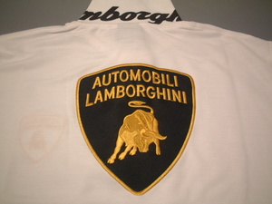 ★在庫一掃セールです★送料無料★必見★Lamborghini★ランボルギーの★素敵～で★お洒落で★綺麗～な★ポロシャツ★ホワイト★XL★新品★