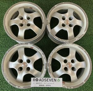 ★OZ RACING オーゼットレーシング 16インチ 16×7J +37 PCD100 4H ハブリング付 4本Set 中古アルミ ★腐食劣化、キズ有 ★送料無料