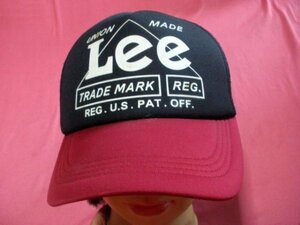 ＵＳＥＤ Lee メッシュキャップ フリーサイズ 赤/黒系