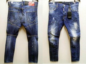 ◇即決[48]未使用品 DSQUARED2 15SS TIDY BIKER JEAN S71LA0869ストレッチ デニム スリム バイカー パンツ■5682