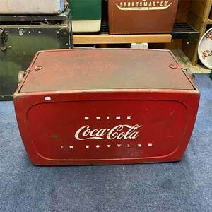 ヴィンテージ クーラーボックス Coca Cola コカ・コーラ アメリカン雑貨 キャンプ ガレージ ディスプレイ USED