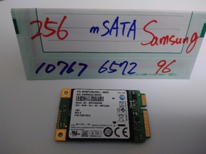 ■ SSD mSATA ■ 256GB （10767時間）　Samsung　正常判定　送料無料