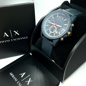 ★宅急便送料無料！電池新品！☆ARMANI EXCHANGE アルマーニ・エクスチェンジ クロノグラフ AX1335☆美品即決！★