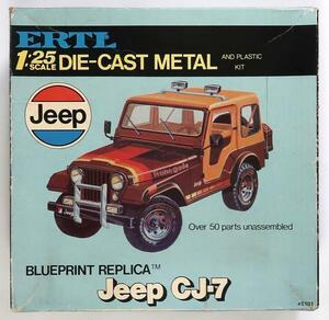 ERTL, Jeep CJ-7, ダイキャスト, 1/25, 未組立