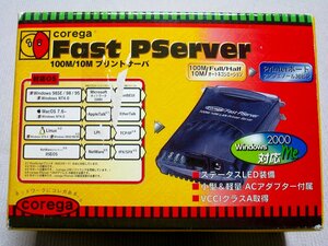 【中古】corega Fast PServer プリンタポート接続用 有線プリントサーバ CG-FPSERVER