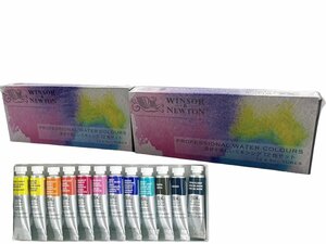 【新品未使用】Winsor Newton ウィンザー＆ニュートン W&N プロフェッショナルウォーターカラー 5mL 混ぜて楽しいミキシング12色セット