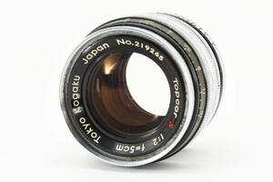 激レア＊東京光学 TOKYO KOGAKU Topcor-S 5cm F2 黒帯 黒絞り 中期型 ライカ Leica Lマウント L39 LTM 単焦点レンズ