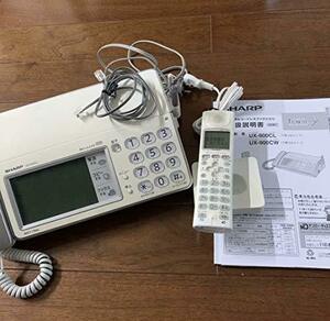 【中古】 SHARP シャープ デジタルコードレスFAX 子機1台付き 1.9GHz DECT準拠方式 UX-900CL