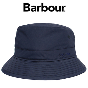 バブアー Barbour 帽子 バケットハット サイズM メンズ レディース ネイビー MHA0828 NY52 新品