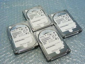 1PNP // 4個セット TOSHIBA AL14SEB030N 300GB 2.5インチ SAS HDD 10K(10000)rpm 12Gb 15mm/58-100169-01//Cisco UCS C220 M4S BE6000H取外