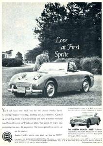 ◆1960年の自動車広告　オースチン　ヒーレー　スプライト1